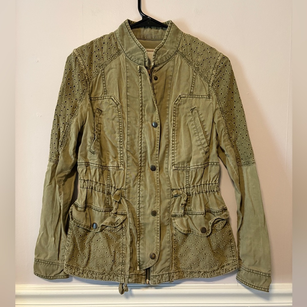 Anthropology Hei Hei Eyelet Detail Jacket